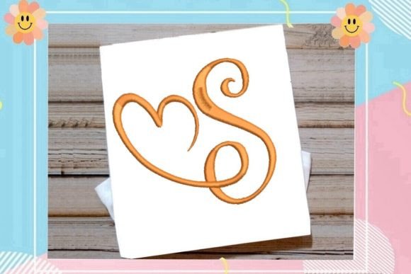 Beautiful Monogram S Letter Heart: A Design Element with Personal Meaning