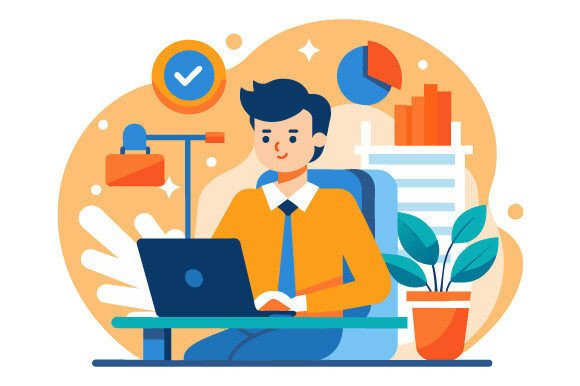 Choosing the Right Icon of Man Working in Office Vector for Your Project