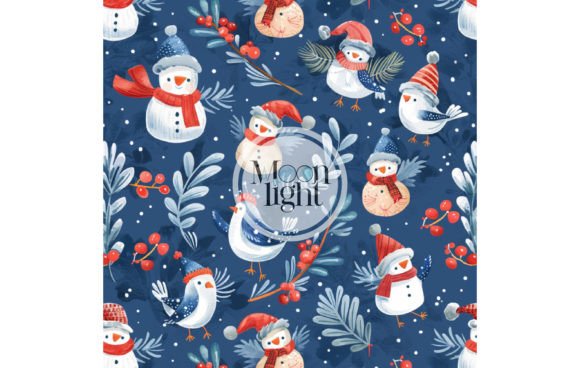 Christmas Seamless Digital Pattern 18