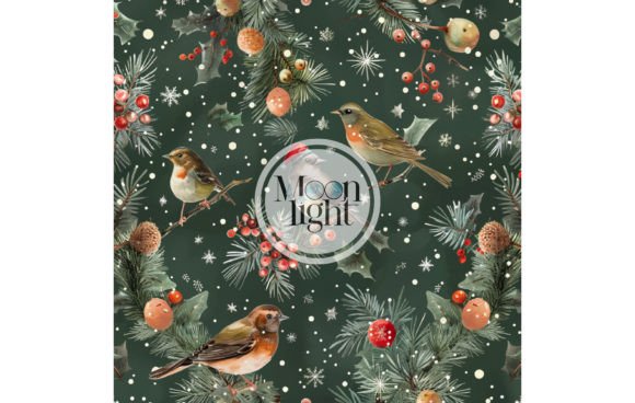 Christmas Seamless Digital Pattern 55: A Creative and Business Resource for the Holiday Season