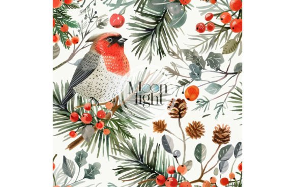 Christmas Seamless Digital Pattern 80 for Creative and Professional Use