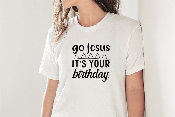 Christmas SVG Font, Go Jesus