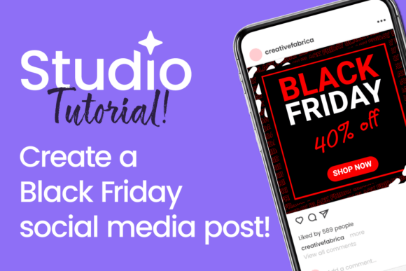 Create a Black Friday Social Media Post in Studio