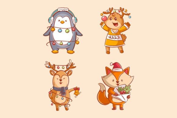 Cute Animals with Decorative Lights: Ideas