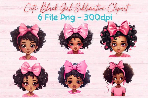 Cute Black Girl Sublimation Clipart: Representation, Design, and Practical Applications
