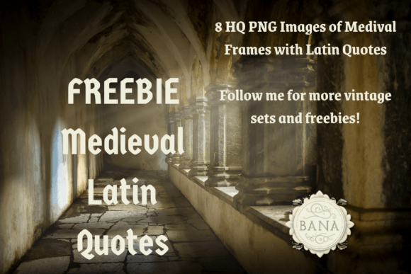 FREEBIE Latin Quotes in Medieval Frames