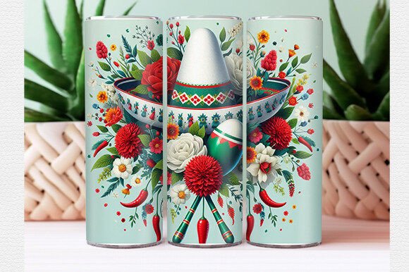 How a Cinco De Mayo Floral Tumbler Wrap Brings Festive Style to Everyday Hydration