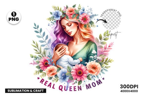 Real Queen MOM Clipart for Mother’s Day