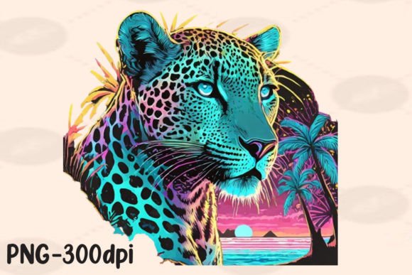 Summer Vibes Leopard Neon Beach PNG Review