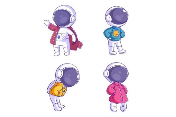 The Cute Astronaut Wearing a Jacket Design Trend