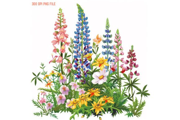 Watercolor Wildflower Free Clipart